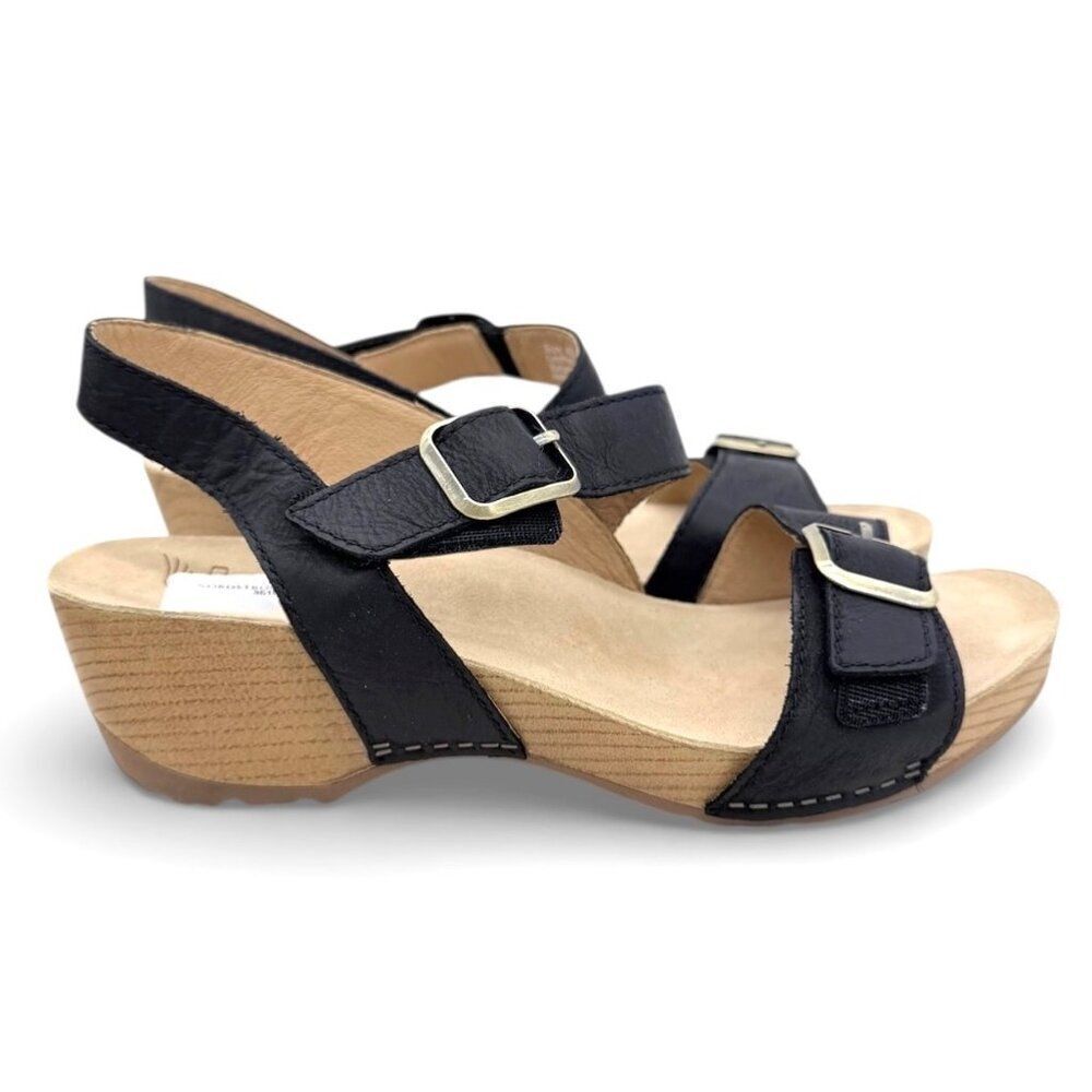 Dansko Trinity Burnished Leather Supportive Womens Sandal Wedge EU 40 US 9.5-10